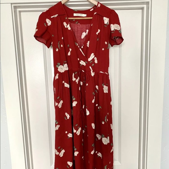 ❌❌   S O L D   ❌❌        NWOT Christy Dawn Dawn Red floral dress XS - Picture 4 of 11